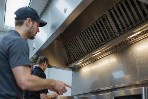 Kitchen exhaust hood interlock damper and makeup air unit control wiring panel