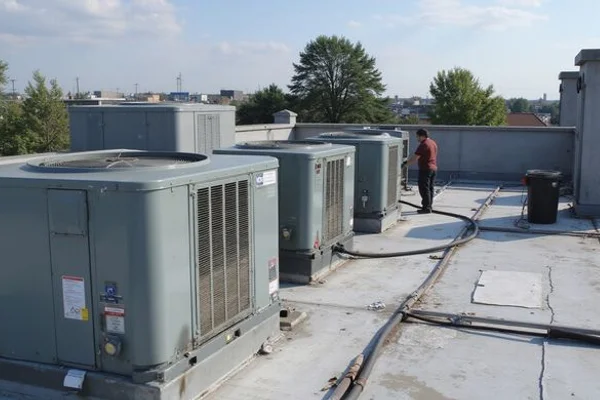 Commercial rooftop units on a GTA property portfolio covered under an annual preventative maintenance agreement