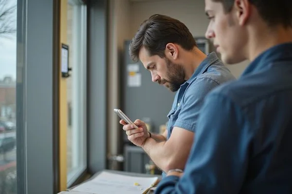 Written commercial HVAC maintenance service report with documented equipment readings and findings